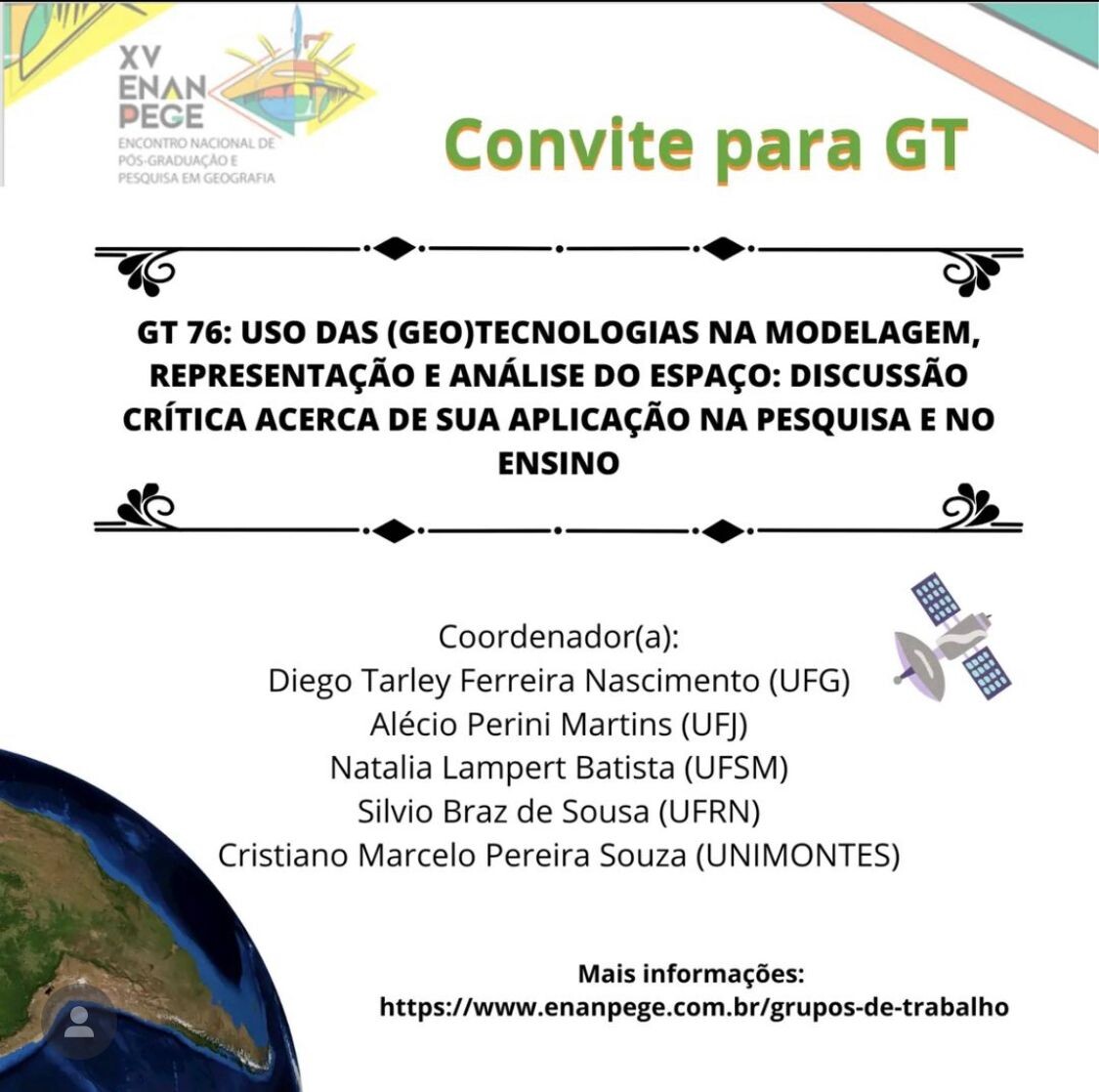 Convite para GT