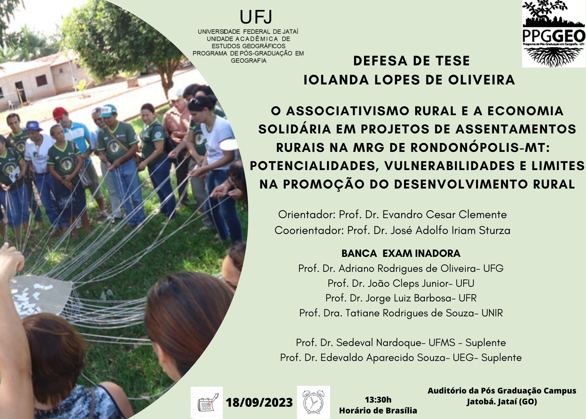Convite - Defesa de Tese Iolanda
